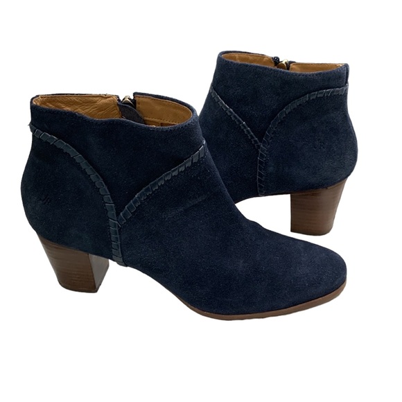 Jack Rogers Navy Blue Suede Booties size 9.5 - Picture 2 of 16